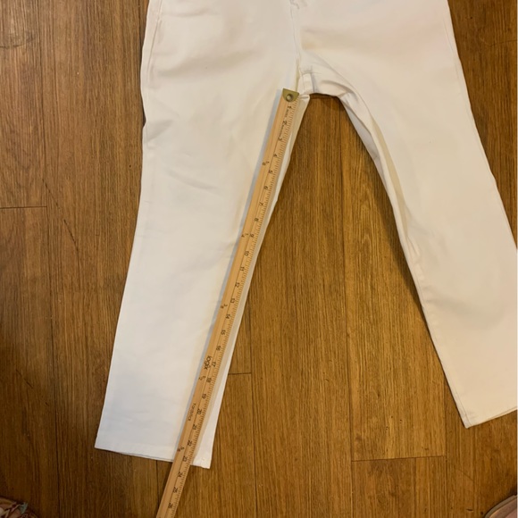 NEW SKINNY GIRL High Rise Straight Leg Ankle Crop Jeans White. SZ 25 - Picture 6 of 11